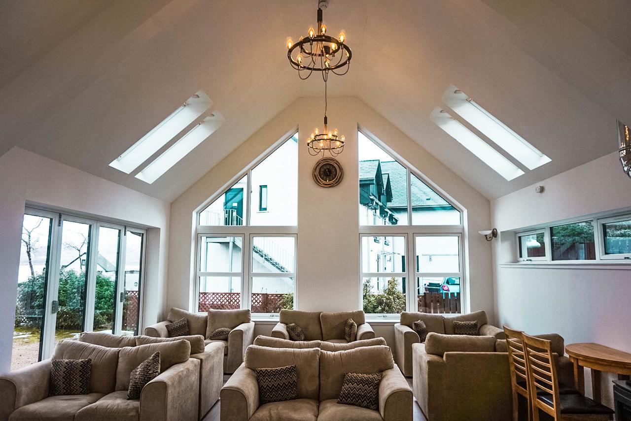 Corran Bunkhouse Hotel Bilik gambar The interior of the new extension